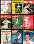 Dick Perez's Personal 1950's-1960's Baseball Magazine Collection of 48 – with <em>Baseball Stars</em>, <em>Who's Who</em>, <em>Street and Smith's</em> and others