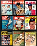Dick Perez's Personal 1950's-1960's Baseball Magazine Collection of 48 – with <em>Baseball Stars</em>, <em>Who's Who</em>, <em>Street and Smith's</em> and others