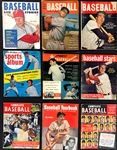 Dick Perez's Personal 1950's-1960's Baseball Magazine Collection of 48 – with <em>Baseball Stars</em>, <em>Who's Who</em>, <em>Street and Smith's</em> and others