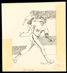 Dick Perez Philadelphia Athletics and Phillies Greats Orignal Pen and Ink Artworks (7)