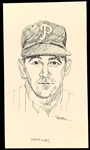Dick Perez Philadelphia Athletics and Phillies Greats Orignal Pen and Ink Artworks (7)