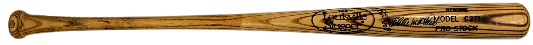 Eddie Mathews Signed Louisville Slugger Baseball Bat (BAS)