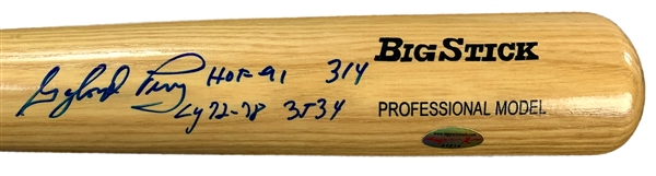Gaylord Perry Signed and Inscribed Baseball Bat – ReggieJackson.com LOA (BAS)