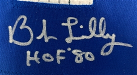 Bob Lilly Signed Dallas Cowboys Career Achievement Jersey and Signed Wilson NFL Football (BAS)