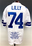 Bob Lilly Signed Dallas Cowboys Career Achievement Jersey and Signed Wilson NFL Football (BAS)