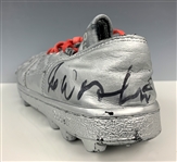Joe Washington Signed Silver Football Cleat and Signed Wilson NFL Football (BAS)