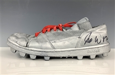 Joe Washington Signed Silver Football Cleat and Signed Wilson NFL Football (BAS)