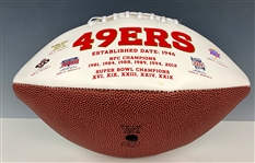 Jerry Rice “#80” Signed San Francisco 49ers Commemorative Super Bowl Champions Football (BAS)