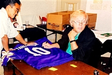 Frank Tarkenton HOF 86 Signed Minnesota Vikings Jersey (BAS)