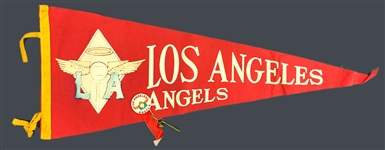 1960's Baseball Pennant Collection of Six Incl. Houston Colt 45s, Los Angeles Dodgers and Others