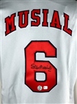 Stan Musial Signed St. Louis Cardinals #6 Jersey (BAS)
