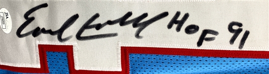 Earl Campbell “HOF 91” Signed Houston Oilers Jersey (BAS)