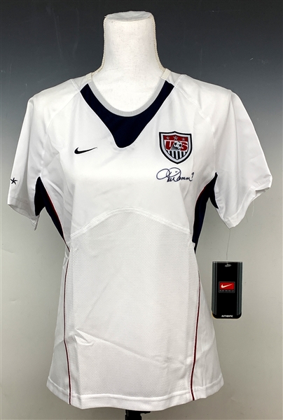 Mia Hamm Signed White Team USA Soccer Jersey (BAS)