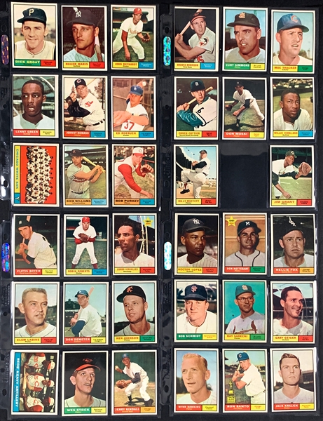 1961 Topps Baseball Near Set (548/589)