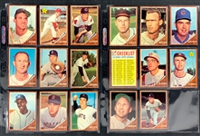 1962 Topps Baseball Partial Set (404/598) Including Hall of Famers and Stars