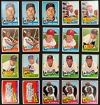 1965 Topps Baseball Collection (373) Including Multiples of #16 Joe Morgan Rookie and Other HOFers