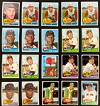 1965 Topps Baseball Collection (373) Including Multiples of #16 Joe Morgan Rookie and Other HOFers