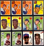 1954 Topps Baseball Collection (233) Including Ernie Banks and Al Kaline Rookie Cards