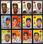 1954 Topps Baseball Collection (233) Including Ernie Banks and Al Kaline Rookie Cards