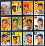 1954 Topps Baseball Collection (233) Including Ernie Banks and Al Kaline Rookie Cards