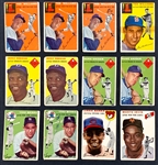 1954 Topps Baseball Collection (233) Including Ernie Banks and Al Kaline Rookie Cards