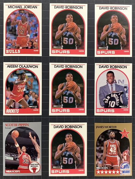 1989/90-1990-91 Hoops Basketball Collection (66) Including 9 Unopened Packs and #200 Michael Jordan