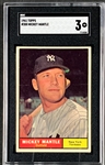 1961 Topps #300 Mickey Mantle – SGC VG  3