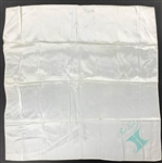 Elvis Presley White Souvenir Scarf with Hilton H Logo