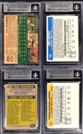 Tommy Lasorda Signed Baseball Cards (4) Incl. 1954 Topps #132 Rookie Card! (BAS)