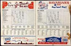 Gil Hodges Vintage-Signed 1960 Los Angeles Dodgers vs. Cincinnati Reds Scorecard (BAS)