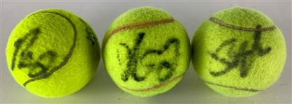 Tennis Superstars Signed Collection Incl. Anna Kournikova and Pete Sampras (8 Pieces)