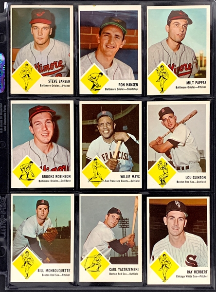 1963 Fleer Baseball Complete Set (66) Plus Checklist