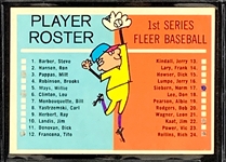 1963 Fleer Baseball Complete Set (66) Plus Checklist