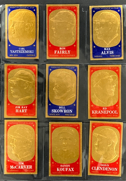 1965 Topps Embossed Complete Set (72) Plus 24 Duplicates