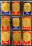 1965 Topps Embossed Complete Set (72) Plus 24 Duplicates