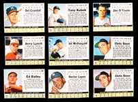 1961 and 1962 Post Cereal Baseball Collection (116) Including Mantle