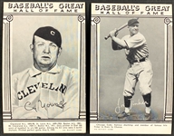 1948 “Baseball's Great Hall of Fame” Exhibit Cards Partial Set (20/33) with Mathewson and Johnson