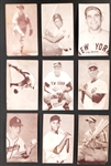 1947-66 Exhibit Baseball Collection (74) Including Many Hall of Famers and Some Duplicates