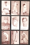 1947-66 Exhibit Baseball Collection (74) Including Many Hall of Famers and Some Duplicates