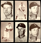 1947-66 Exhibit Baseball Collection (74) Including Many Hall of Famers and Some Duplicates