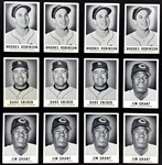 1960 Leaf Baseball Collection (289) Including Seven #25 Jim Grant “Dark Cap” Variation