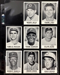 1960 Leaf Baseball Collection (289) Including Seven #25 Jim Grant “Dark Cap” Variation