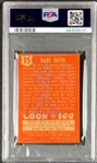 1952 Topps Look 'N See #15 Babe Ruth - PSA EX 5