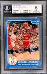 1985 Star Co. #288 Michael Jordan "1985 Rookie of the Year" - BGS EX-MT 6