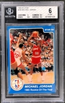 1985 Star Co. #288 Michael Jordan 1985 Rookie of the Year - BGS EX-MT 6