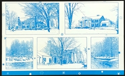 1960 Elvis Presley “Views of Graceland Foldout” Christmas Card with Original Graceland Envelope