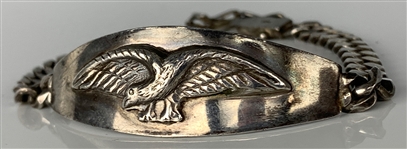Elvis Presley Owned Sterling Silver Eagle Bracelet Gifted to His Cousin Patsy Presley