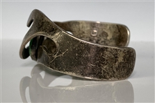 Elvis Presley Owned Sterling Silver Bracelet with a Large Turquoise Stone Gifted to His Cousin Patsy Presley