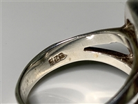 Elvis Presley Owned Sterling Silver Ring with Large turquoise Stone Gifted to His Cousin Patsy Presley