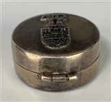 Elvis Presley Owned Sterling Silver Pill Box with Bolivian Artwork